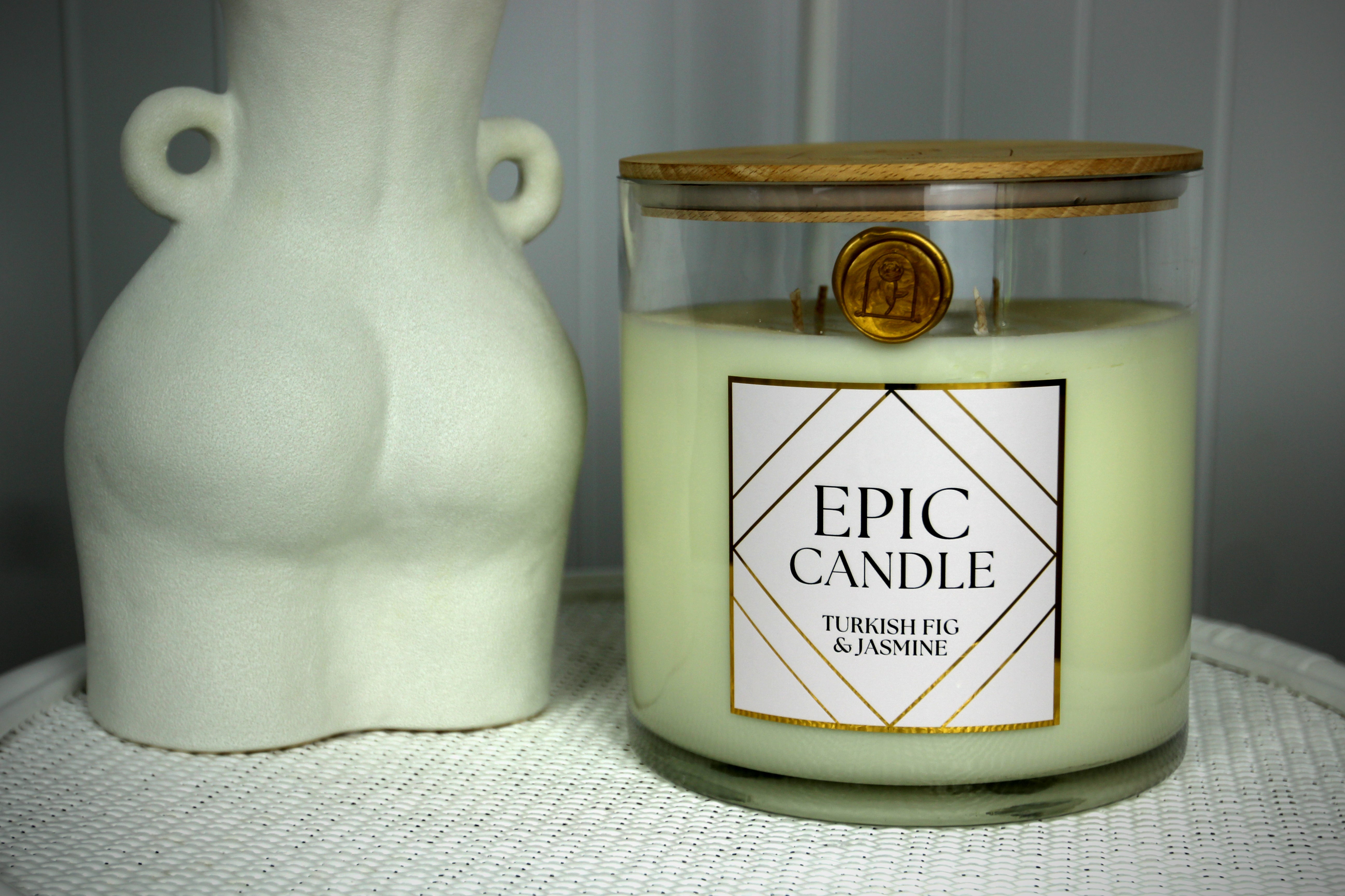 Oversized Candle, Extra Long Burning Candle, Giant Candle, XXL Candle, Fig, Jasmine, Epic Candle