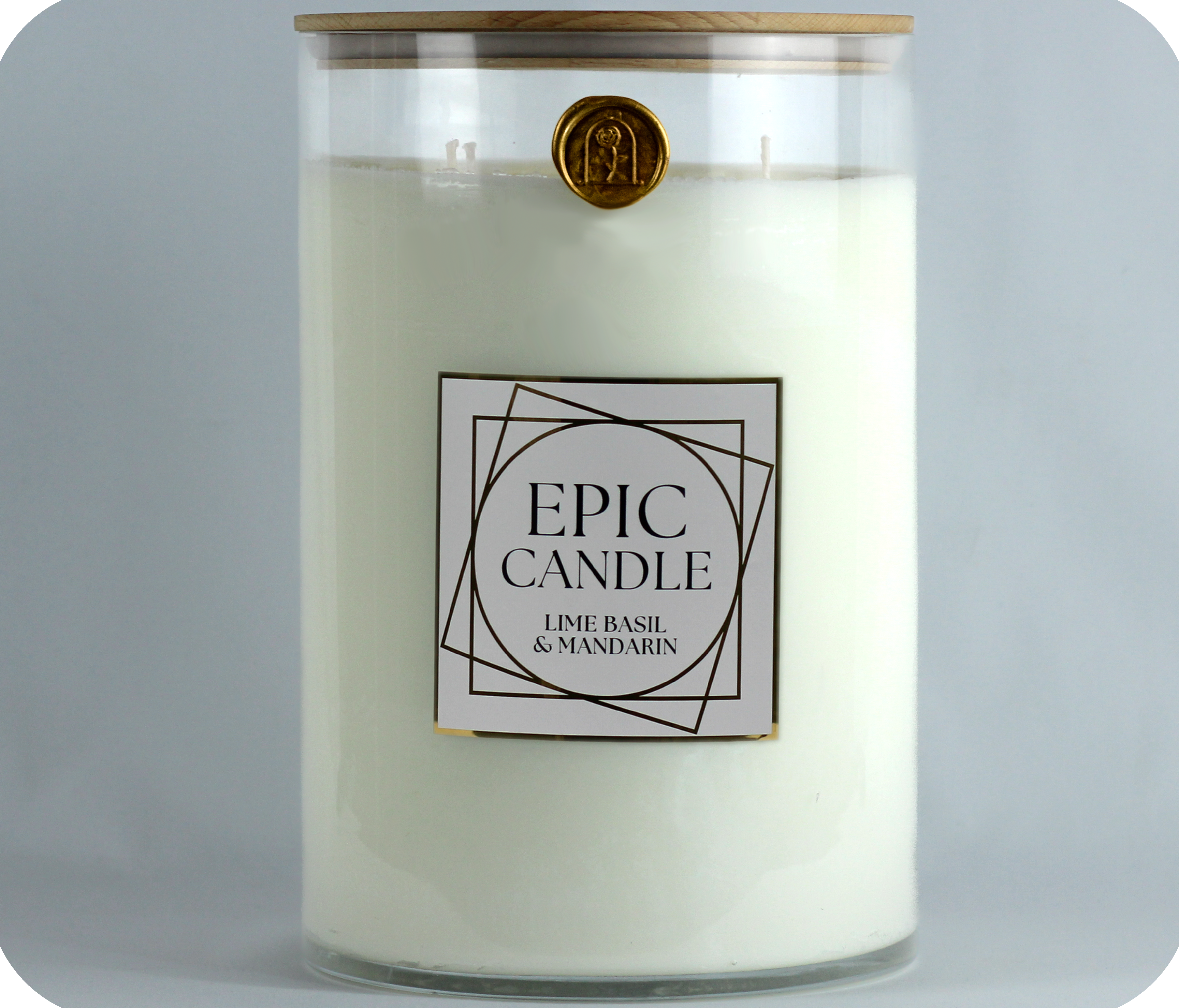 Big Candle, Epic Candle, Huge Candle, Longlife CandleLime, Basil, Mandarin, XXL Candle, Long Burning Candle, Oversized Candle, Epic Candle