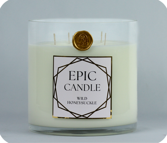Big Candle, Epic Candle, Huge Candle, Longlife Candle, XXL Candle, Oversized Candle, Extra Long Burning Candle, Honeysuckle