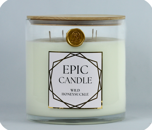 Big Candle, Epic Candle, Huge Candle, Longlife Candle, XXL Candle, Oversized Candle, Extra Long Burning Candle, Honeysuckle