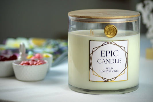 Big Candle, Epic Candle, Huge Candle, Longlife Candle, XXL Candle, Oversized Candle, Extra Long Burning Candle, Honeysuckle