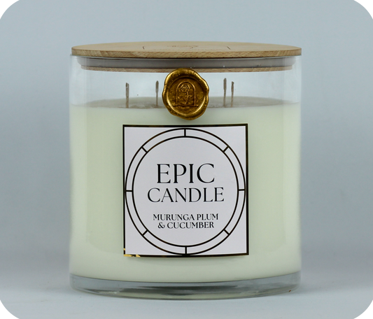 Big Candle, Epic Candle, Huge Candle, Longlife Candle, XXL Candle, Oversized Candle, Kakadu Plum, Cucumber, Extra Long Burning Candle