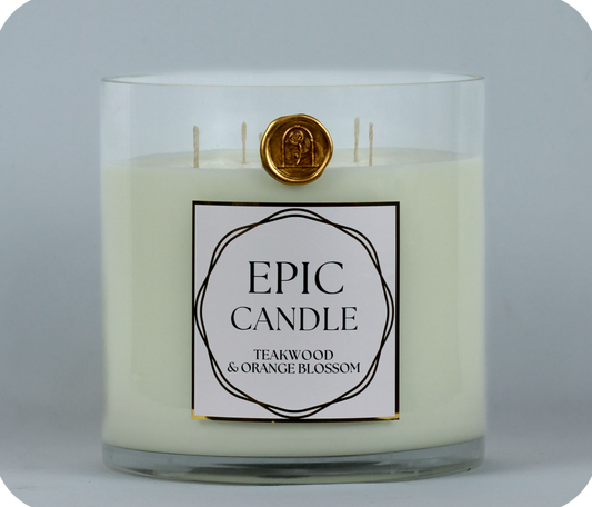 Big Candle, Epic Candle, Huge Candle, Longlife Candle, Big Candle, Epic Candle, Huge Candle, Longlife Candle, XXL Candle, Extra Long Burning Candle, Teakwood, Orange Blossom