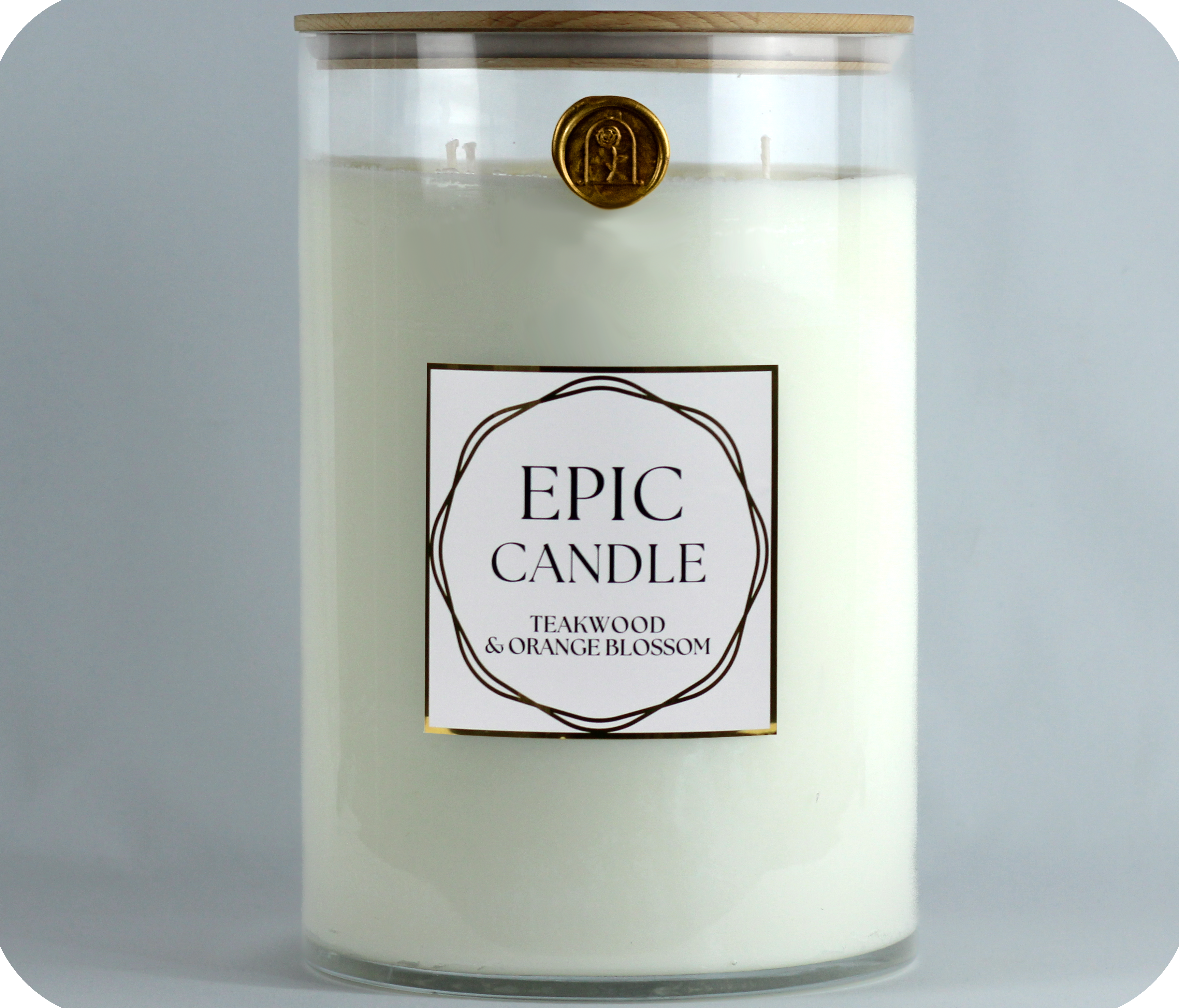 Big Candle, Epic Candle, Huge Candle, Longlife Candle, XXL Candle, Giant Candle, Oversized Candle, Teakwood, Orange Blossom